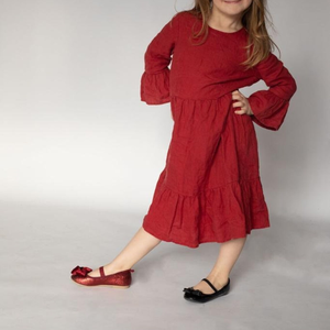 Conjunto de Vestidos Personalizables de Lino 100% para Madre e Hija, Manga Larga, Estilo Casual de Verano - Product Image 5