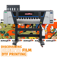 Kingjet tinta dtf I3200 xp600 double tête agitateur de poudre impression dtf A4 transferts pour machine d'impression de t-shirt