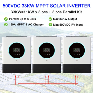 ระบบไฮบริดพลังงานแสงอาทิตย์ Jesudom 33KW คลื่นไซน์บริสุทธิ์เดี่ยว 48VDC 230VAC พร้อม Wifi ในตัว ฟังก์ชั่นเชื่อมต่อแบบขนาน ระบบออฟกริด - Product Image 2