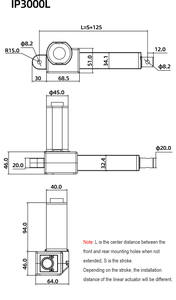 DC 12V/24V Carrera 8002mm Actuador lineal eléctrico 3000RPM Velocidad Bajo ruido Imán permanente Controlador de motor Elevación de mesa - Product Image 6