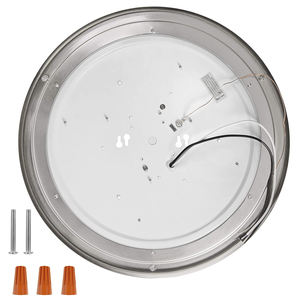 <span class=keywords><strong>Plafonnier</strong></span> LED rond moderne de <span class=keywords><strong>10</strong></span>, 12, 14, 16, 18, 24 pouces, finition nickel brossé, montage encastré pour la maison et le bureau - Product Image 4