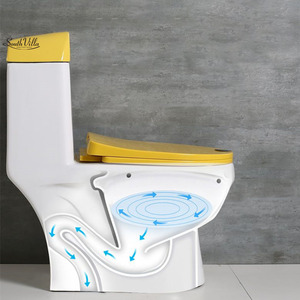 Inodoro de Cerámica para Niños Pequeños, Inodoro de Dibujos Animados con Forma de Patito Amarillo, Inodoro de Cerámica de Una Pieza - Product Image 3