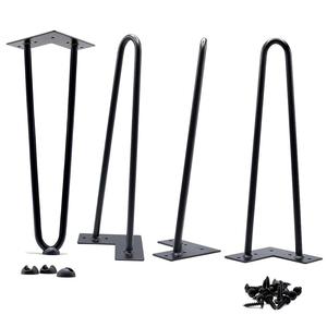 Hairpin <strong>Legs</strong> Wholesale Cheap 16'' Inch Round U V Shaped Iron Steel Feet Metal Furniture Side <strong>Bench</strong> Coffee Table Hairpin <strong>Legs</strong> - Product Image 1