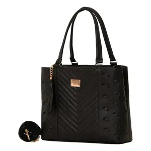 Bolso Bandolera para Mujer Fana Cristina, Negro, Forro de PU, Diseño de Almohada, Cierre de Cremallera y Botón, Estilo Minimalista de Verano M3874 - Product Image 4