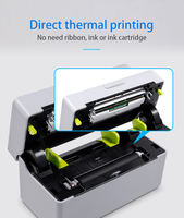 Imprimante d'étiquettes thermique Imprimante d'étiquettes de bureau directe commerciale, étiqueteuse thermique compatible avec TDL407