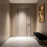 QI TAI - Juego Completo de Puertas Exteriores de Madera, Color Blanco Crema, Madera Maciza, Minimalistas, Aislamiento Acústico, Puertas Dobles Abatibles para Dormitorio u Hotel
