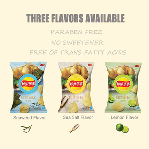 Vente en gros de <span class=keywords><strong>chips</strong></span> de pommes de terre pondues 65g, goût naturel, algues, saveur de citron vert, collation exotique, collations chinoises, <span class=keywords><strong>chips</strong></span> pondues - Product Image 2