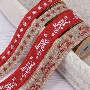 Europe et Amérique New Vintage Chanvre Frange Fleurs Cadeau De Noël Décoration À Lacets Ruban Effiloché - Product Image 2