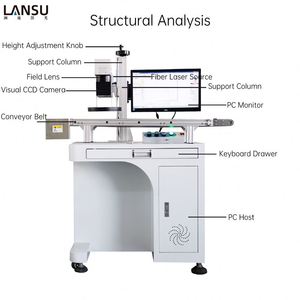 20W 30W 60W Mopa Fiber Laser Marking Machine High-Contrast Engraving for Metal <b>Plastic</b> Stone with Autofocus Rotary Axis - Product Image 3