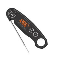 Thermomètre numérique étanche en plastique pour viande, thermocouple, lecture instantanée, affichage LED, précision 0,9, rechargeable Type C