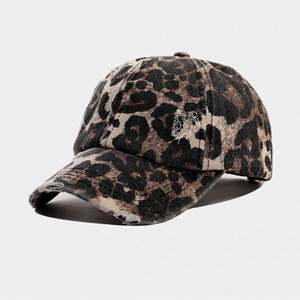 Gorras de Béisbol Deportivas de Algodón Lavado con Diseño de Leopardo Camuflado, Estilo Desgastado, de 6 Paneles, Tipo Dad Hat, Venta al por Mayor desde China - Product Image 6