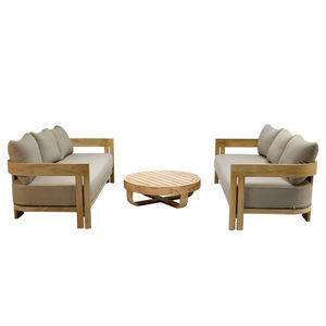 Conjunto de Sofás de Madera para Jardín, Patio o Terraza, de Teca, Estilo Contemporáneo, de Alta Gama, para Villas y Hoteles en Guangdong - Product Image 4