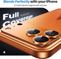 Protection d'objectif d'appareil photo pour iPhone 17 Pro Max – Film de protection intégré en verre trempé métallique AR pour écran arrière de caméra