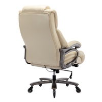 Chaise de bureau ergonomique moderne confortable en PU, chaise de direction pivotante réglable, chaise de conférence