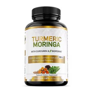 जैविक हल्दी के कैप्सूल करक्यूमिन विटामिन 1100 मिलीग्राम हल्दी पाउडर उच्च शक्ति वाले शाकाहारी कैप्सूल - Product Image 1