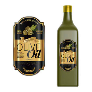 Etichetta personalizzata in goffratura di olio d'oliva con Logo in lamina d'oro metallizzata con adesivo in carta testurizzata per imballaggi alimentari adesivi per la stampa di etichette di bottiglie - Product Image 2