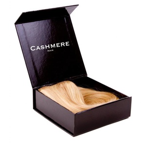 Custom China Black Magnetic Hair Extension Packaging Paper Box