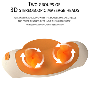 2026 Amazon Bestseller Wärmendes Shiatsu Nacken-Akupressur-Massagekissen Knetender Massagegerät Wärme-Nackenmassagegerät für Reise und Zuhause - Product Image 1