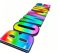 Lettres lumineuses géantes 3D RGB LED pour mariage, événement, fête d'anniversaire