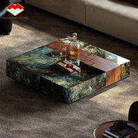 Comptoirs en granit bleu cristallin brillant, granit bleu Lemurian pour hôtels, granit pour murs, carreaux de sol, table basse