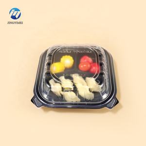 Sin BPA, negro, transparente, 1/3 compartimentos, contenedor para llevar, carcasa de almeja, contenedores de alimentos para <span class=keywords><strong>microondas</strong></span>, reciclables y reutilizables - Product Image 4