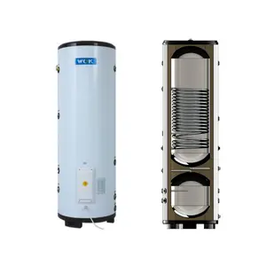 Peralatan sumber udara pemanas Air pemanas rumah hotel pemanas dua dalam satu DHW dan tangki penyangga 200L-500L