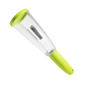 Éplucheur de fruits et légumes en acier inoxydable, avec conteneur multifonctionnel de stockage, râpe à carottes, couteau à éplucher, outil de cuisine - Product Image 2