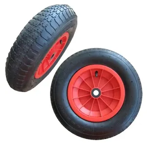 Carrinho de jardim inflável com pneu pneumático de 12 polegadas 3.50-6 rodas desmontadas para serviço pesado