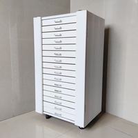 Armoire de rangement pour lunettes, armoire à lunettes en PU blanc, capacité de 216 paires de lunettes de soleil ou 288 paires de lunettes optiques