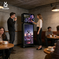 Distributeur automatique de parfum sur pied avec écran tactile publicitaire de 43 pouces pour centre commercial