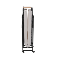 Vente flash : lit pliant avec matelas à ressorts de 13 cm, lits d'hôtel, lit pliant