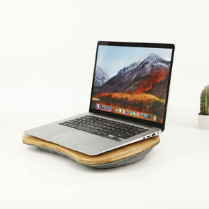 Soporte Portátil para Laptop y Tablet de Bambú Benbu Technology, para Uso en la Cama, Modelo Pequeño MT 3826, Modelo Grande MT 4232 - Product Image 2