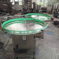 Plateau de chargement de bouteille à double tour, tourne-bouteille ronde d'accumulation rotative