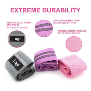 Set di Fasce Elastiche Antiscivolo per Fitness, Colore Marrone Nude, per Allenamento Glutei - Product Image 4