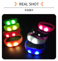 Bracelet LED DMX à contrôle DMX, néon en silicone, activé par la musique, réglable, étanche, 4 LED lumineuses, thème ROMANCE, bracelet de fête