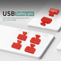 USB-A-Port-Sperre mit Widerhaken-Verriegelung, Physischer Anti-Daten-Diebstahl-Blocker, Manipulationssicherer Sicherheitsstecker-Schnittstellenschutz für Server