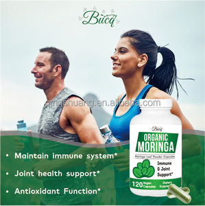 Suplemento en polvo de <span class=keywords><strong>Moringa</strong></span> de etiqueta privada, rico en vitaminas y minerales, cápsula de apoyo para el sueño inmune articular antioxidante para adultos - Product Image 2