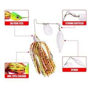 SWORDFISH <span class=keywords><strong>Berkley</strong></span> Power Blade Compact Plastic Live Bait Fishing Spinnerbait pour la pêche au black-bass en eau douce et en eau salée, en lac et en rivière - Product Image 5