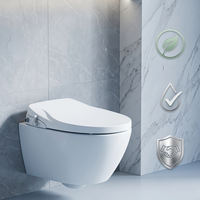 Siège de bidet auto-nettoyant à double buse hygiénique en forme de O, non électrique, pour améliorer votre salle de bain, en plastique PP, installation facile DIY, lavable