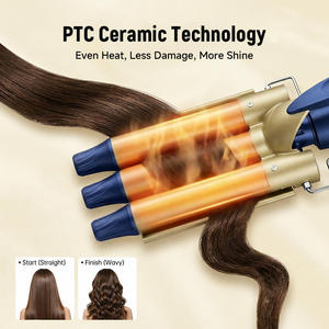 แกนม้วนผมยาวแบบลอนลึก ร้อนเร็ว จัดแต่งทรงง่าย ชุดอุปกรณ์ม้วน<span class=keywords><strong>ผม</strong></span>พร้อมระบบควบคุมดิจิตอล กำลังไฟ 40 วัตต์ - Product Image 4