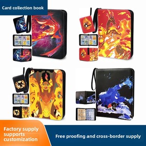 <span class=keywords><strong>Album</strong></span> de <span class=keywords><strong>cartes</strong></span> de dessins animés à quatre compartiments, pages à feuilles mobiles à quatre ou neuf compartiments, fermeture éclair en PU <span class=keywords><strong>pour</strong></span> le rangement des <span class=keywords><strong>cartes</strong></span> <span class=keywords><strong>Pokémon</strong></span> - Product Image 2