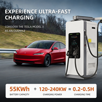Nuevo Starcharge Titan V5 Blanco, 240kW DC CCS2/GB/T, Estación de Carga Rápida de Pared, Compatible con Pago por Código QR y RFID, Control por Aplicación, para Vehículos Eléctricos Inteligentes