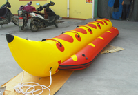 Bateau de banane gonflable en gros de poisson de mouche de PVC de 0.9mm à vendre 5/6/7/8 personnes à s'asseoir