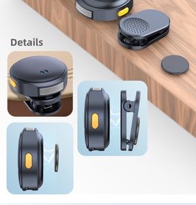 Q8 마그네틱 무선 라발리에 마이크 원투투 충전 케이스 라이브 스트리밍을 위한 스마트 노이즈 감소 기능 - Product Image 6