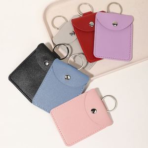 Anti-Lost Pu Leather Credit Cards Simple Portable Business Card <b>Holder</b> Small <b>Wallet</b> for Daily Use - Product Image 1