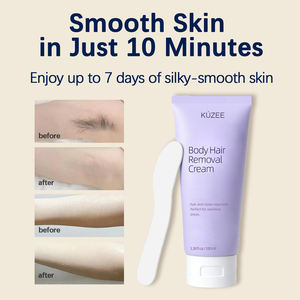 Crème dépilatoire pour le corps et le visage KUZEE douce, rapide, indolore, à longue durée, lisse, à base de plantes, pour les peaux sensibles - Product Image 4