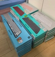 Logitech-clavier sans fil K380, Mini accessoire pour ordinateur, PC, clavier muet, Ultra-fin, nouveauté