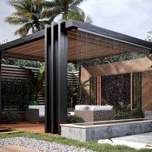 Couverture solaire de gazebo en aluminium Volets de gazebo bioclimatiques Volets d'extérieur de <span class=keywords><strong>terrasse</strong></span> Toit de jardin Volets de jardin - Product Image 2