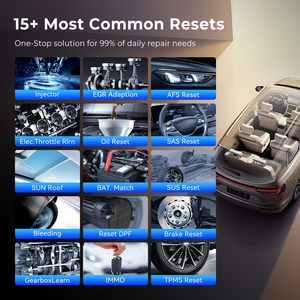 MUCAR BT200 MAX AI Scanner OBD2 Prise en charge complète du système CANFD ELM327 15 fonctions de réinitialisation Mises à jour gratuites à vie Outils de diagnostic automobile - Product Image 4