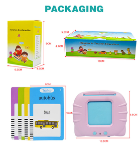 2023 Arabic hoặc tiếng Anh Giáo Dục Ngôn ngữ sớm thẻ từ cho trẻ em phát triển não đồ chơi tiếng Anh Tây Ban Nha Arabic Việt Nam - Product Image 3